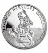 Stříbrná mince hrdinové řecké mytologie: Hercules (Herkules) Abrasion 1 Oz Niue 2023