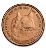 Měděná mince dogecoin 1 Oz