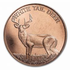 Měděná mince White Tail Deer 1 Oz USA