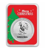 Stříbrná mince Donald Duck Christmas in Holiday 1 Oz $2 2022 Niue TEP