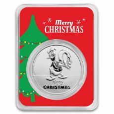 Stříbrná mince Donald Duck Christmas in Holiday 1 Oz $2 2022 Niue TEP