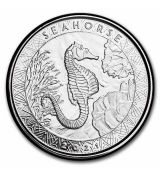 Stříbrná mince Seahorse Mořský koník 1 Oz Samoa 2021 BU