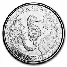 Stříbrná mince Seahorse Mořský koník 1 Oz Samoa 2021 BU