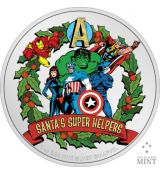 Stříbrná mince Vánoční pozdravy Marvel 1 Oz 2023 Niue