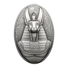 Stříbrná mince Anubis 3 Oz Džibutsko 2023