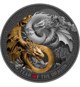 Stříbrná mince Lunární drak 500 FR  Kamerun 2024