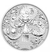 Sřábrná mince Dragon (drak) 2 Oz Austrálie 2024