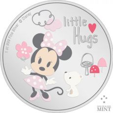 Stříbrná mince Disney Little Hugs Holka 1 Oz 2024 Niue