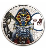 2023 Sierra Leone 2 oz stříbrní egyptskí bohové: Ra (barevný) BU