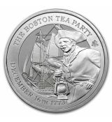 Stříbrná mince 250th Boston Tea Party BU 2023 Svatá Helena 1 oz