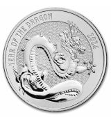 Stříbrná mince rok draka Dragon (řada 2) 1 Oz 2024 USA