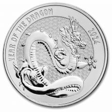 Stříbrná mince rok draka Dragon (řada 2) 1 Oz 2024 USA