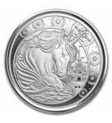 Stříbrná mince 5 Cedis Magical Unicorn 1 Oz Ghana 2023 BU