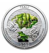 Stříbrná mince Tennessee Great Smoky Mountains 1 Oz 2023 Native Colorized