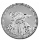 Stříbrná mince Star Wars: Grogu "Baby Yoda" BU 1 Oz 2023 Niue $ 2