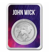 Stříbrná kontinentální mince John Wick 1 Oz TEP