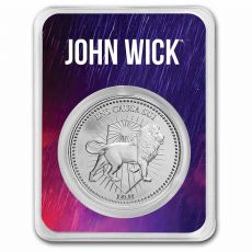 Stříbrná kontinentální mince John Wick 1 Oz TEP