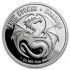 Stříbrná mince Skull Embrace – Anne Stokes Dragons Collection 1 Oz Proof