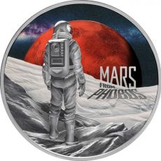 Stříbrná mince Mars z Phobosu 1 Oz