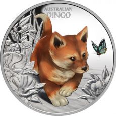 Baby Dingo 1 Oz Niue 2024 colorized