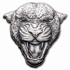 Divoká příroda Fierce Nature – Leopard 2023 Niue 2 oz stříbro $ 5