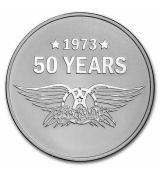 Aerosmith 50. výročí BU 2023 Niue 1 oz Silver $ 2