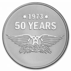 Aerosmith 50. výročí BU 2023 Niue 1 oz Silver $ 2