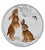 Lunar Rabbit BU (Colorized, SIII) Králík 2023 Austrálie 2 oz