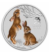 Lunar Rabbit BU (Colorized, SIII) Králík 2023 Austrálie 2 oz