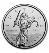 Lady Justice BU 2022 Gibraltar 1 oz