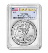 American Silver Eagle (Typ 2) MS-69 PCGS (FirstStrike®) 2021