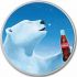 COCA COLA® Polární medvěd  1 OZ SILVER Barevná mince TEP