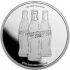 COCA COLA® 1 OZ Stříbrná barevná mince  TEP