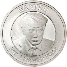 Donald Trump Wanted Mugshot 1 oz Stříbrná mince
