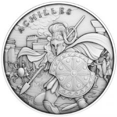 ACHILLES Legendární vojevůdci 1 Oz Stříbrná mince