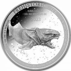DUNKLEOSTEUS Prehistorický život 2023 1 oz Stříbrná mince