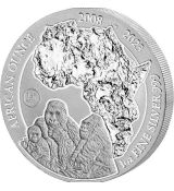 Rwanda Stříbrná mince 1 Oz 2023 MOUNTAIN GORILLA