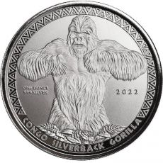 SILVERBACK GORILLA 2022 1 OZ Stříbrná mince