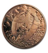 Měděná mince - Severská stvoření: Velký orel 1 Oz