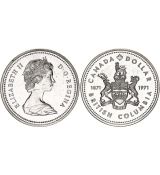 Dolar Elizabeth II (Britská Kolumbie) Kanada 1871-1971