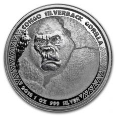 Silverback Gorilla 2018 Congo 1 Oz