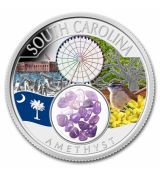 Treasures South Carolina Amethyst (barevná) 1 Oz 2023 Native mint