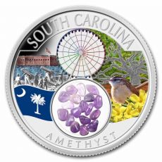 Treasures South Carolina Amethyst (barevná) 1 Oz 2023 Native mint