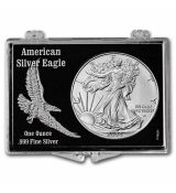 2024 1 oz Silver Eagle – se západkovým zámkem, reliéfní design Orel