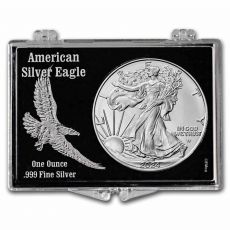2024 1 oz Silver Eagle – se západkovým zámkem, reliéfní design Orel