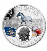 Treasures North Dakota Buffalo Horn (barevná) 1 Oz 2023 Native mint