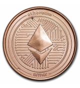 Měděná mince Ethereum 1 Oz