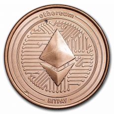 Měděná mince Ethereum 1 Oz