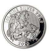 Velká Británie 1 oz Silver Valiant BU 2020 Svatý Jiří a drak