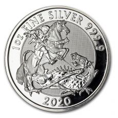 Velká Británie 1 oz Silver Valiant BU 2020 Svatý Jiří a drak